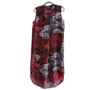 MANUHEALI'I La’au Koa Hawaiian Sleeveless Muumuu Midi Purple House Dress Size M